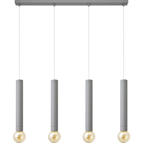 Helam TUBA Plafonnier Barre Droite Gris 100cm