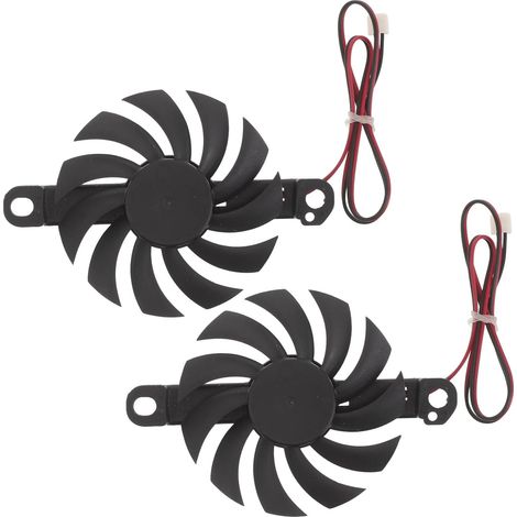 Ventilateur sans Balais 18 V pour Plaque à Induction, 2pcs, Ultra Fin Plastique Noir, Moteur Brushless Silencieux, Installation Facile, pour Réparation de Plaques à Induction (1/5)