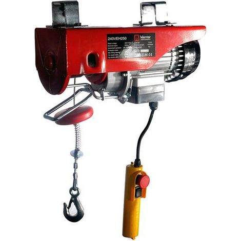 Profi Hebezug WARRIOR 125/250kg 230V Seilzug Seilwinde Hebezeug Kran