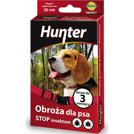Collier de toilettage réglable Hunter 50 cm rouge