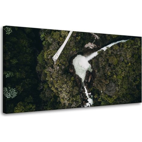 Leinwanddruck Natur, Vogelperspektive, 80x40