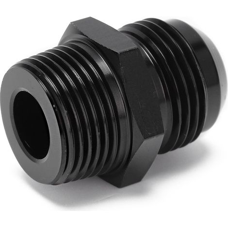 Raccord adaptateur droit en aluminium anodisé noir pour conduite de carburant 12AN vers 3/4NPT (1/5)