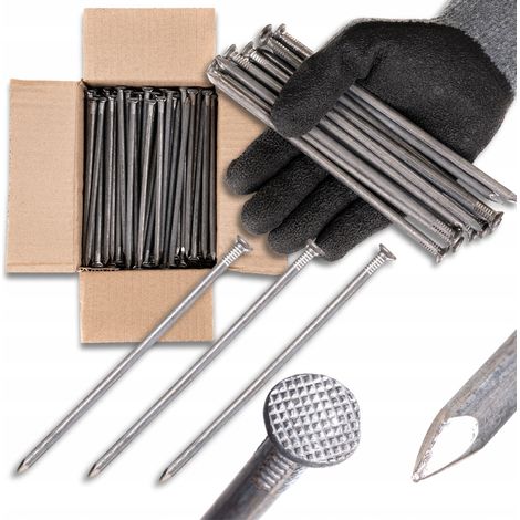Clous de construction lisses 6 x 175 mm 7 pouces 5 kg Production de polissage pour menuiserie (1/5)
