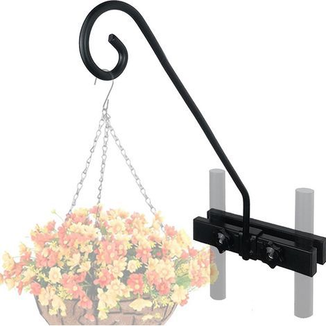 Balcony Railing Hook – Hanging Support for Flower Basket, Wind Chime, Bird Feeder, Lantern – Easy Installation (1/5)