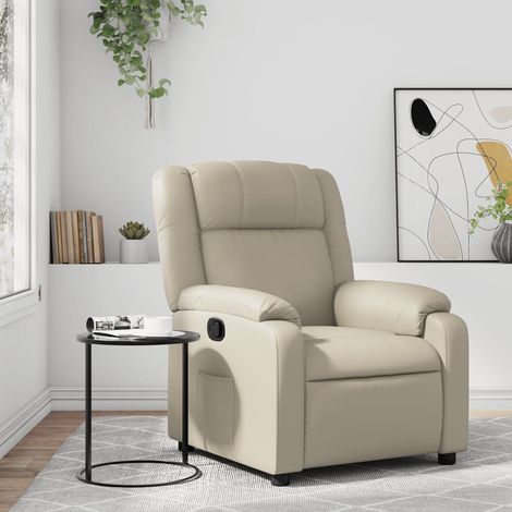 Relaxsessel Creme Kunstleder (1/5)