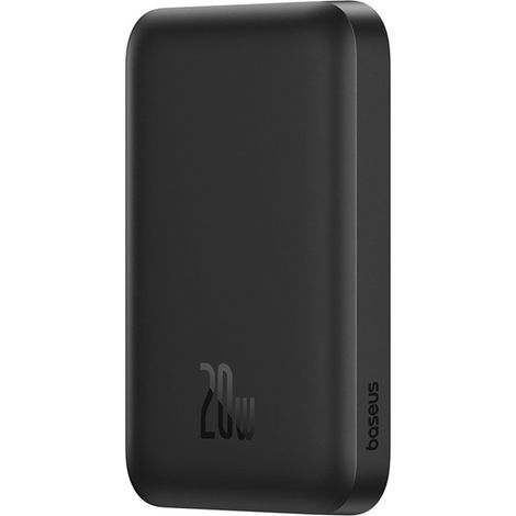 Power Bank inductivo de 6000 mAh y 20 W con cable USB-C magnético Mini Air - Negro
