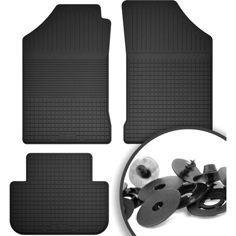 Gummimatten + Stopper für: Renault 19 Cabrio, Schrägheck, Limousine, Chamade (1988-1996)