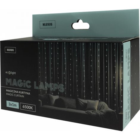 Rideau lumineux 200 LED 3x1 m 6500K USB 5V Ecolight (1/2)