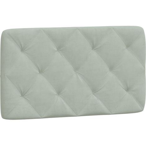 Maison Exclusive - Cuscino Testiera Grigio Chiaro 80 cm in Velluto