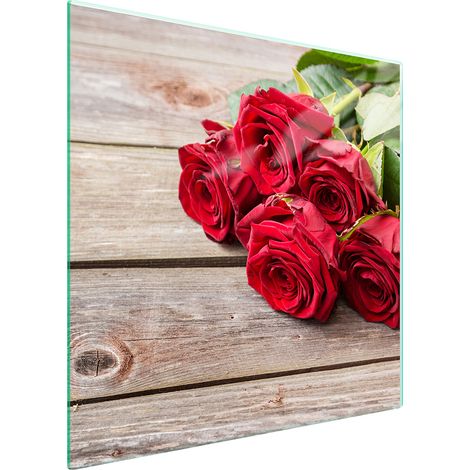 PLACA PROTECTORA DE VIDRIO PARA ESTUFA 50x52 ROSES (1/5)