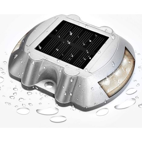Lot de 1 lampe solaire LED, étanche, rechargeable automatique, pour terrasse, allée, jardin, escalier (1/5)