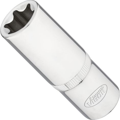 VIGOR Steckschlüsseleinsatz, lang, 1/2 (12,5 mm) Vierkant hohl, Außen TORX Profil, SW E24 (1/2)