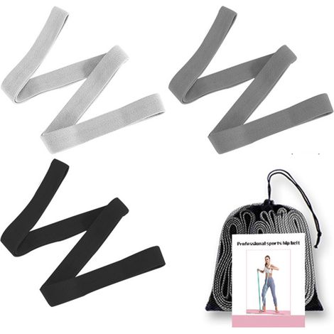 Bandes De Resistance - 200 X 4 Cm - 15 25 45 Livres - Pour Entrainement Corps Entier Yoga Pilates Renforcement Musculaire - Lot De 3 Bandes + Sac De Rangement (1/5)