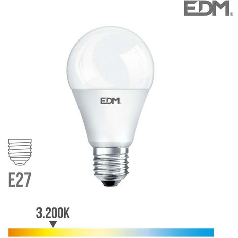 Lampadina LED EDM Standard E27 15W 1521lm 3200K Luce Calda Ø6x11cm