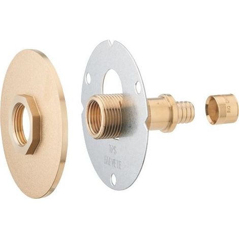 Außenanschlussplatte R'fix Komfort-Rohbau mit Gleitfunktion 12mm - Weiblich 1/2