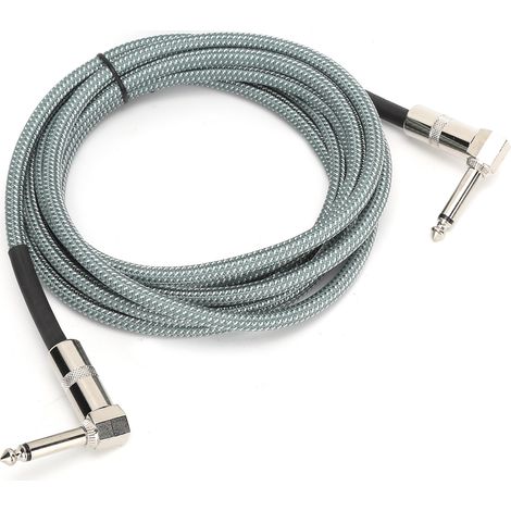 Câble Guitare JORINDO 6.35mm 1/4 Pouce 3 mètres Cordon Instrument de Musique Électrique JD6207 (1/5)