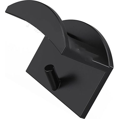 Schwarze, transparente Klebehaken für die Wand, 10er-Pack, modernes, minimalistisches Design, stabiler Huthalter zur Wandmontage (1/5)