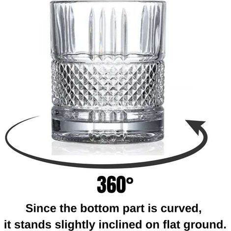 Juego de vasos de whisky Set 100% Vaso para beber Transparente (1/4)