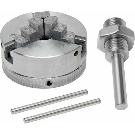 Mini Lathe - Zinc Alloy Mini Lathe Three Jaw Chuck M12x1 Hand Drill Chuck Chisel Connecting Rod Power Tool