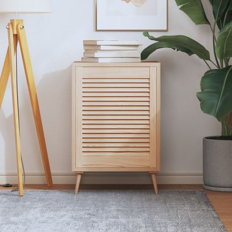 Porte d'armoire à lattes, 61,5 x 49,4 cm, en pin massif