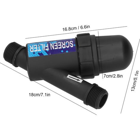 Filtre à eau à tamis G1in, accessoires d'arrosage et d'irrigation pour le traitement de l'eau (1/5)