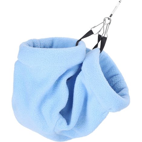 Hamac tunnel suspendu pour hamster, maison de couchage chaude pour rat et hamster, petits animaux, bleu (1/5)