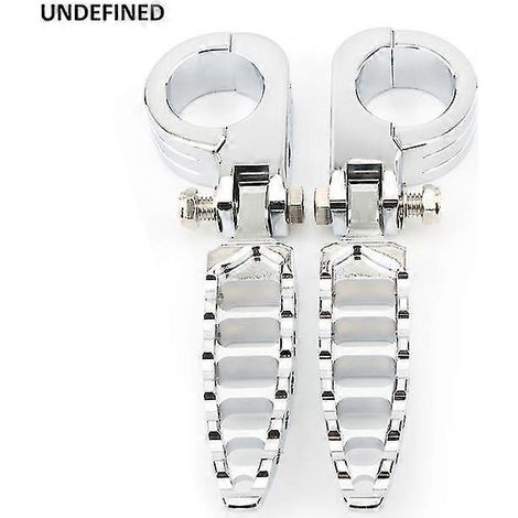 Verchromte Motorrad-Fußrasten 32 mm, Highway-Motorschutzbügel-Befestigungsklammern, Fußrasten, Fußstützen, universell für Harley und Yamaha --P (1/5)