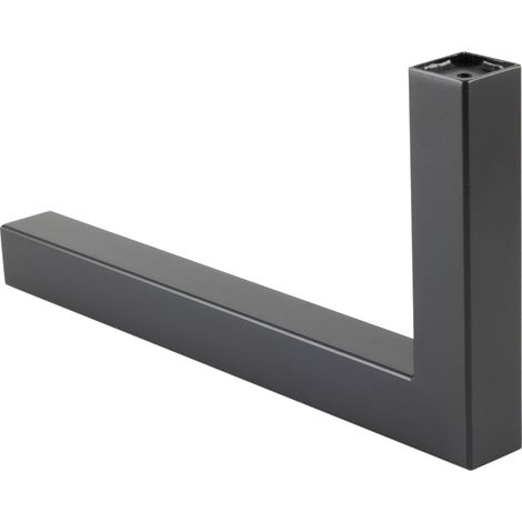 Garderobenbügel Luna Breite 300 mm, Höhe 150 mm, Edelstahl schwarz (1/4)