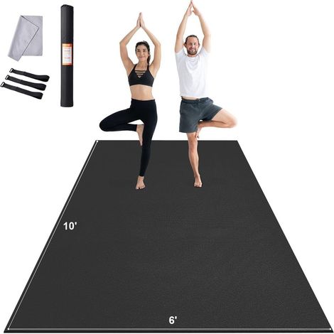 Pratique à Transporter Tapis de Yoga et Fitness Antidérapant avec Sac et Sangle Entraînement Sol 3050x1830 mm (1/5)
