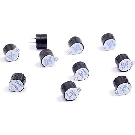 ARCELI 10Pcs 5V Sonnerie Active Alarme électronique magnétique Longue et Continue bip pour Arduino (Pack de 10) (1/5)