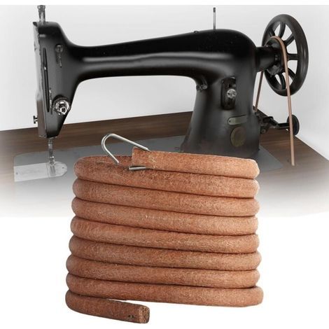 Nähmaschinenriemen aus Leder mit Haken, 183 cm - Kompatibel mit Fußpedal-Nähmaschinen - Einfache Montage (6 mm) (1/5)
