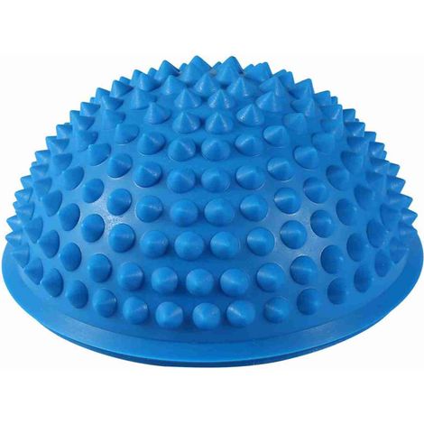 Boule de massage demi-ronde en PVC, balles de Yoga, exercice de remise en forme, masseur de gymnastique (bleu) (1/5)