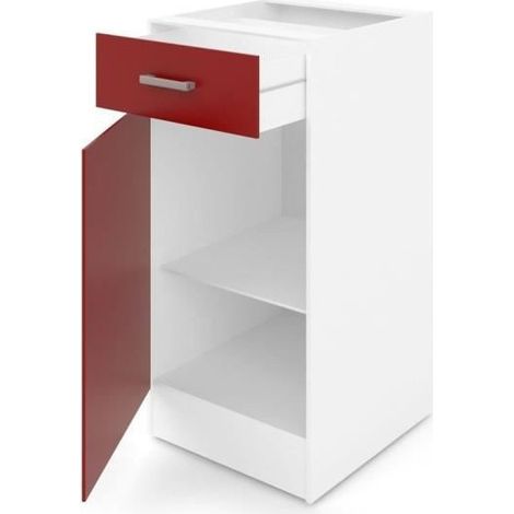 Mobile Aggiuntivo 40 x 47 x 82 cm Rosso Plastica Melammina PVC (1/2)