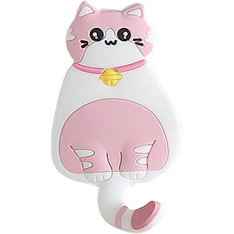 Crochets muraux animaux, crochet pour chat - Porte-clés adhésif mural Porte-manteau à suspendre à une porte, porte-serviettes, décoration intérieure (1/5)