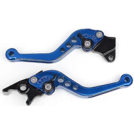 Leviers de frein et d'embrayage longs CNC pour motos Honda CB 599, 919, 400, 600, Hornet, CBR 600, F2, F3, F4, F4i, 900RR, VTX1300, NC700 S/X - Bleu (1/5)