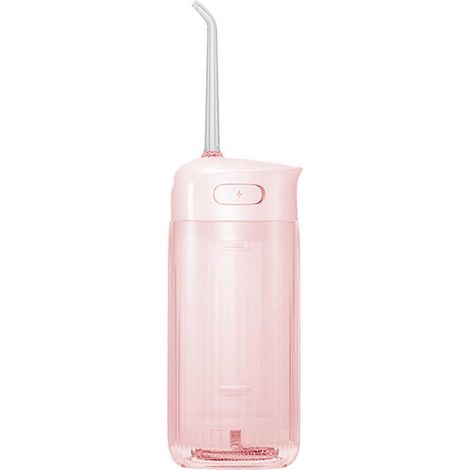 Hydropulseur sans fil portable rechargeable par USB – Étanche, nettoyage complet, soin dentaire – Couleur : Rose Sakura (1/5)