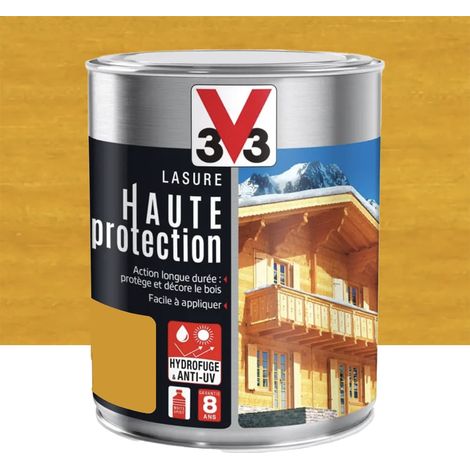 Lasure Haute Protection Glycéro 8ans V33 Chêne clair 1 L (1/3)