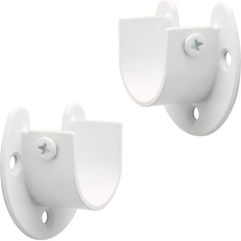 HOXILEELEOSupport Tringle Penderie Fixation Tringle Rideau, Support Tringle Rideaux en Forme de U, Supports pour Tringles à Rideau Étiquette (1/4)