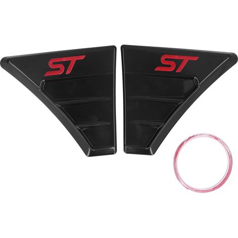 GARRYFIZH Paire de garnitures de custode latérales pour Ford Focus MK 2, style ST/RS, rouge (1/5)