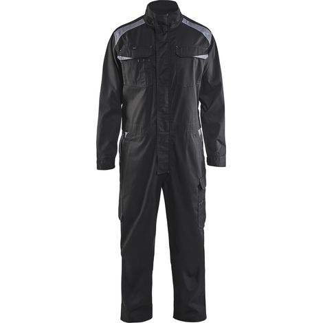 Tuta da lavoro industriale a maniche lunghe 605412 - Nero/Grigio chiaro 48