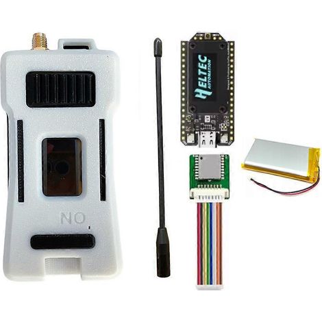 Kit Meshtastic LoRaWAN avec mise à niveau Heltec WiFi LoRa 32 V4 ESP32S3+SX1262 BLE, puissance de transmission de 28 dBm D (1/5)