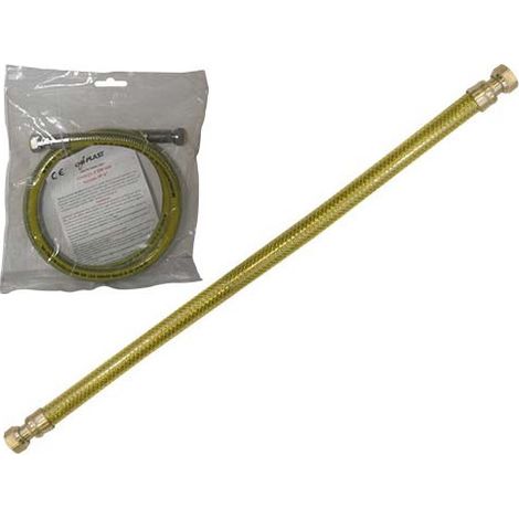 TUBO GAS INOX F/F 1/2 EN14800 CE CM.100