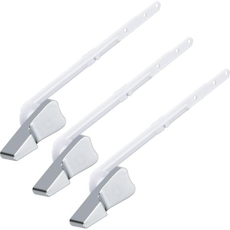Lot de 3 tiges de chasse d'eau de rechange avec adaptateur de chasse d'eau standard Montage avant (1/5)