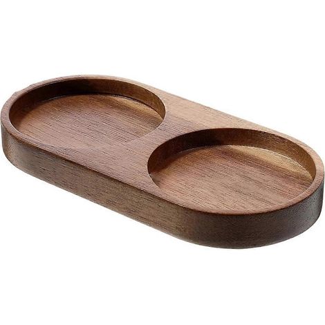 Salz- und Pfeffermühlenablage aus Holz, elegantes Küchenaccessoire für Gewürze und Würzmittel (1/5)