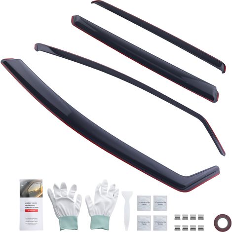 4pc Acrylic Wind Deflectors for Ford Fiesta 5-Door 2017-2023 Rain Guards