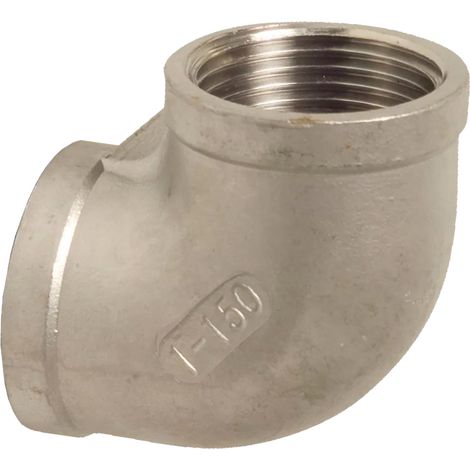 Gomito a 90 gradi in acciaio inox da 1 pollice GW