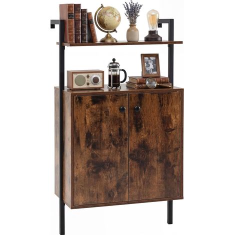 COSTWAY Armadio Da Parete Mobile Contenitore Scaffale Espositivo In Legno Credenza Per Soggiorno Libreria Verticale Mobiletto Ingresso Armadietto Multiuso Sal (1/5)