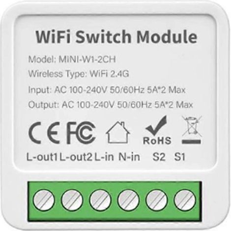 Tuya Smart Wifi Switch Modul 16A 220V APP Fernbedienung--