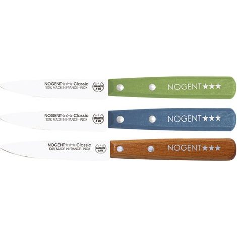Nogent Classic Bois Cuchillos de Cocina Verde Oliva 9 cm