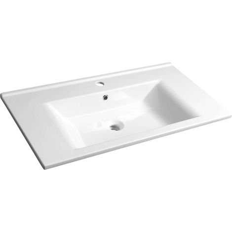 Aqualine Zuno - Lavabo da mobile 85x45 cm, bianco 9085